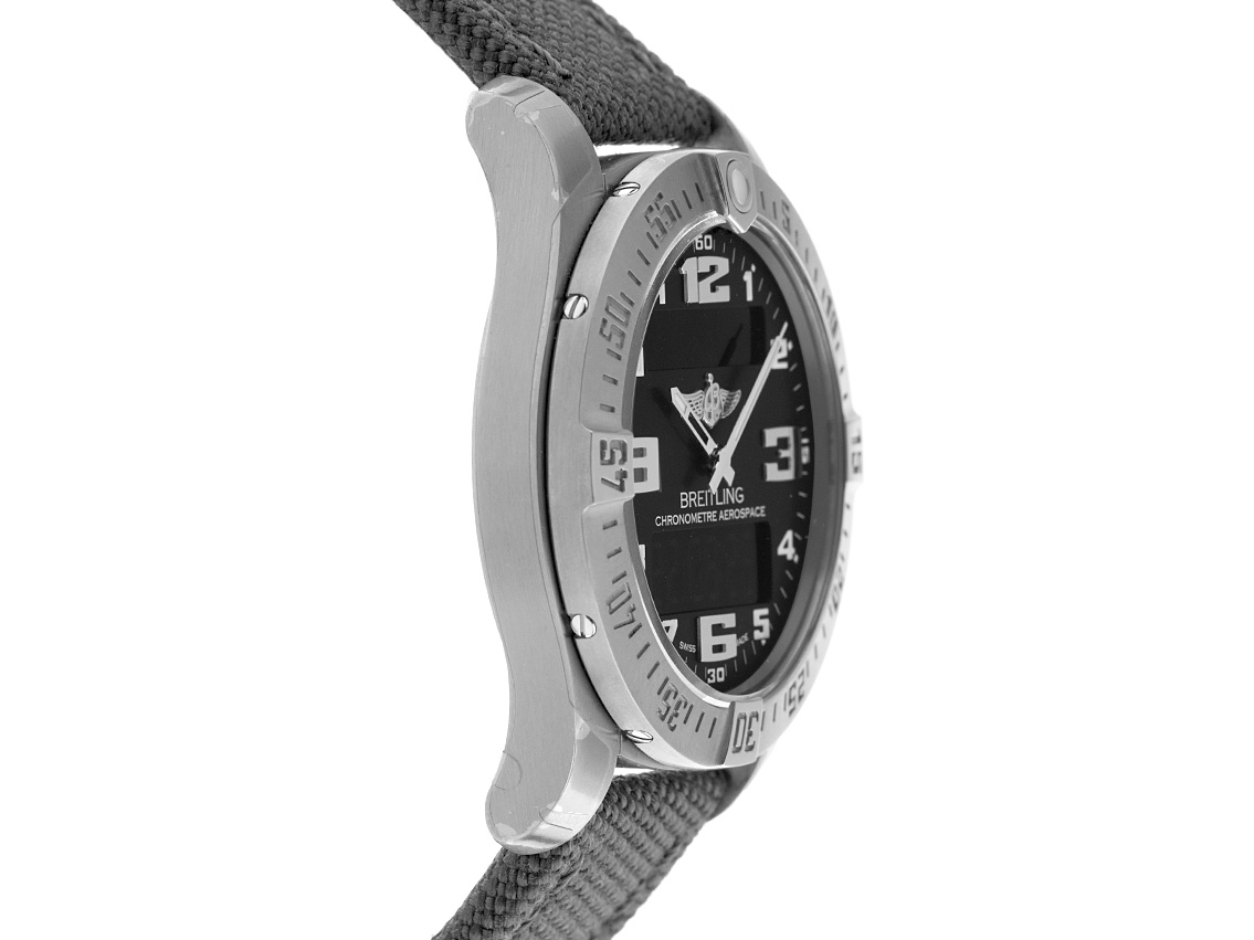 Breitling Aerospace Evo Titan Superquarz Armband Textil 43mm Ref  