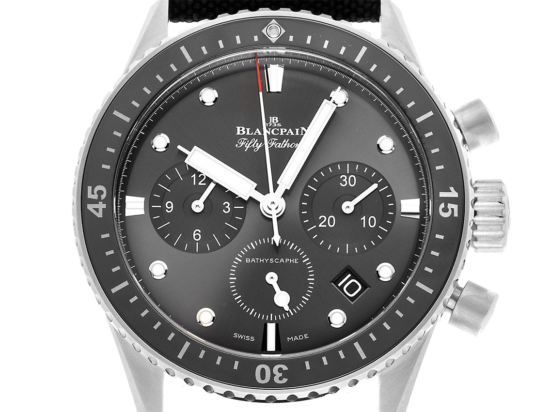 Blancpain Fifty Fathoms Bathyscaphe Stahl Automatik Chronograph