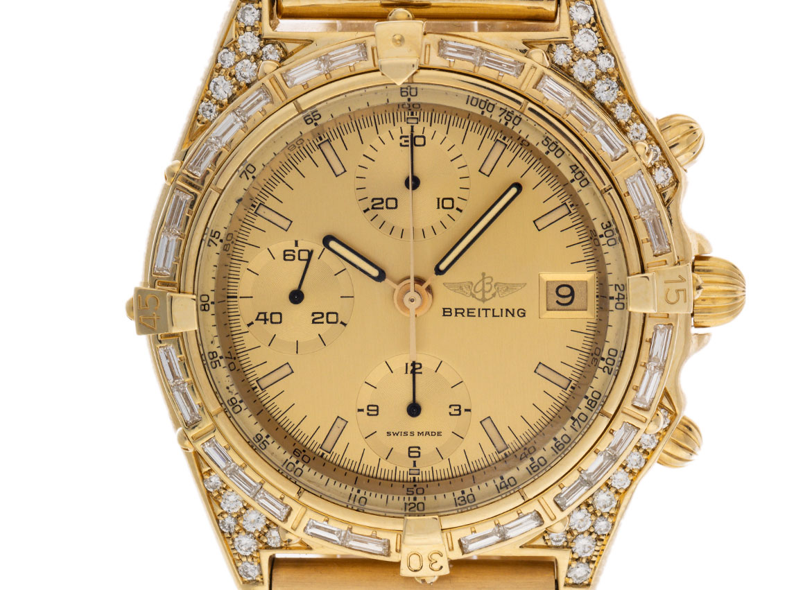 Breitling Chronomat UTC 1988 Box&Beschreibung wie Neu