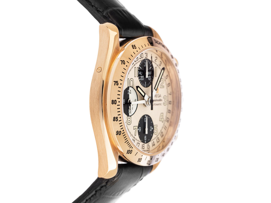 Omega Speedmaster Day Date 18kt Roségold Automatik Chronograph 