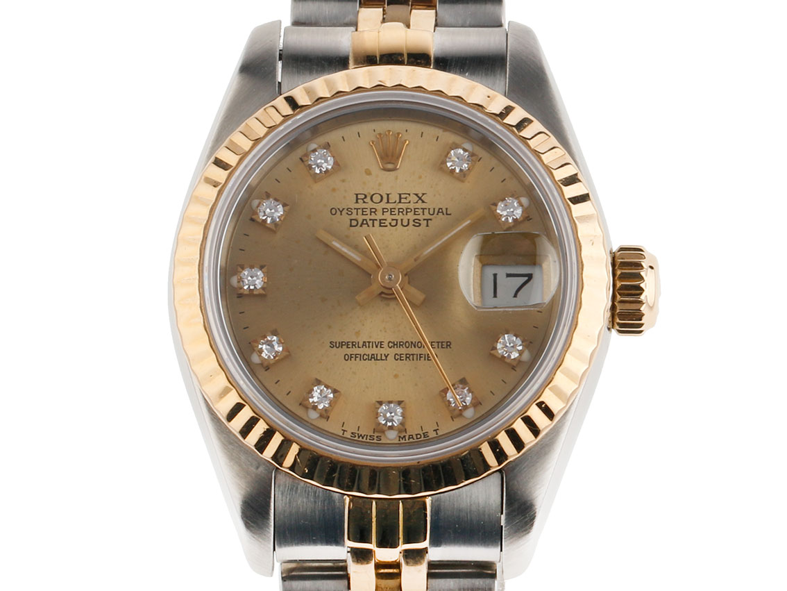 Ladies rolex datejust 69173 sale diamond dial