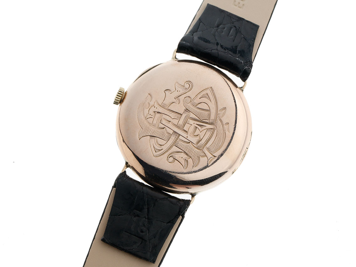 Rolex kleine Sekunde Antik Klappdeckelboden Gelbgold Handaufzug  