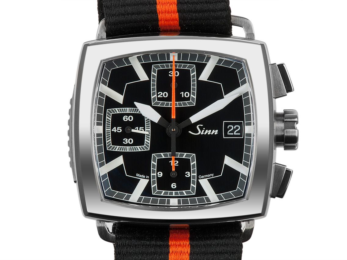 Sinn 901 Chronograph Stahl Tegiment Automatik Armband Nato