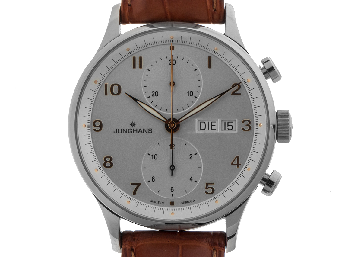 Junghans Attache Chronoscope Chronograph Stahl Automatik Armband