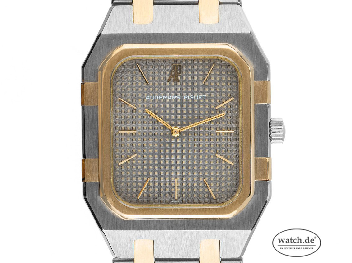 Audemars Piguet Jumbo Royal Oak Rectangular Stahl Gelbgold Quarz