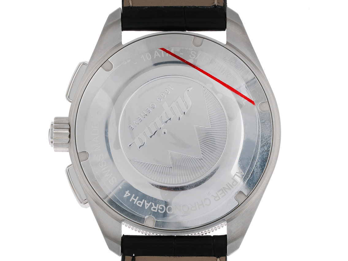 Alpina Alpiner 4 Chronograph Stahl Automatik Lederband 44mm UVP  