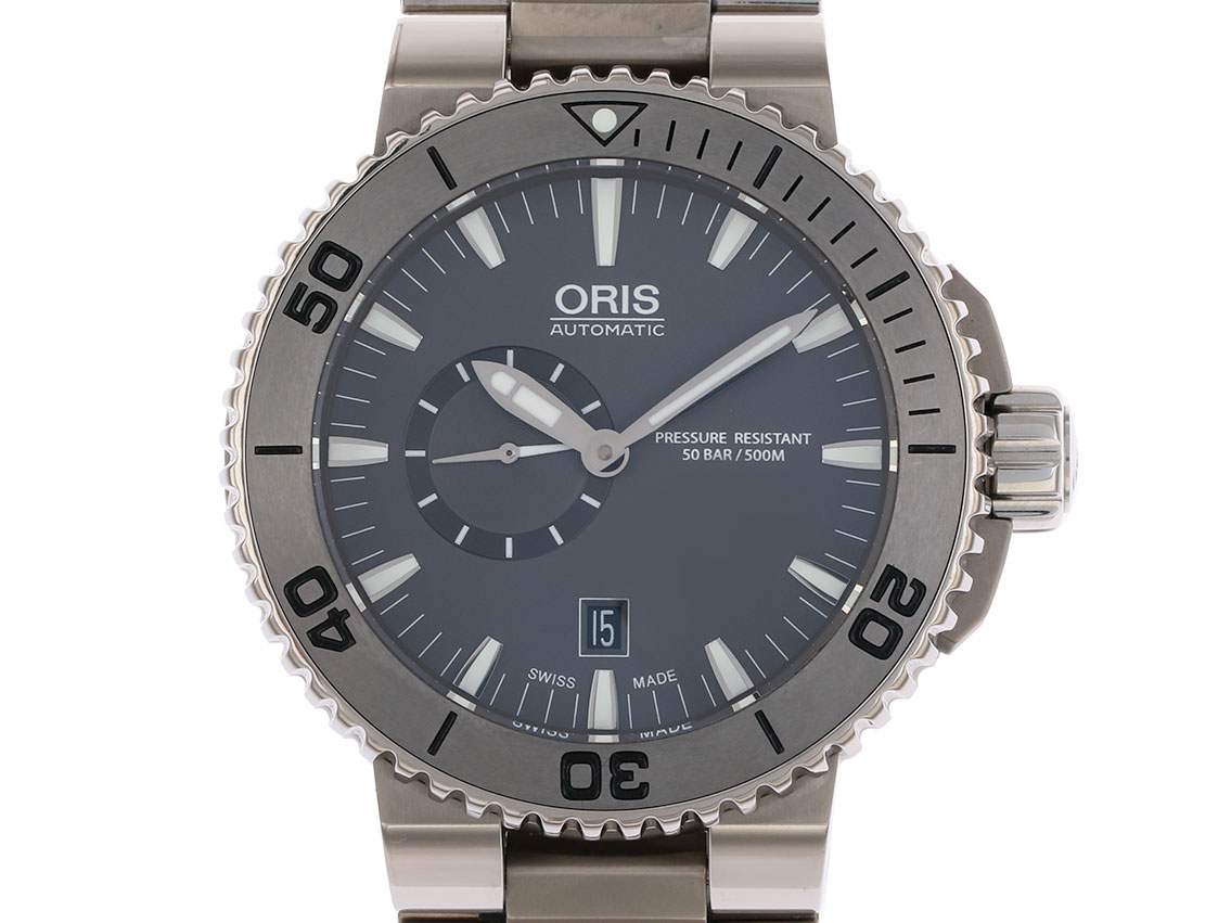 Oris Aquis Small Second Date Titan Automatik 46mm UVP 2.280