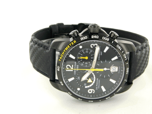 Certina DS Podium GMT Black Chronograph Quarz 42mm Ungetragen mit  