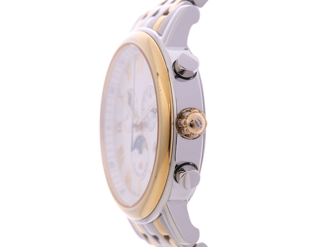 Maurice Lacroix Mondphase Stahl Gelbgold Quarz Chronograph 41mm 