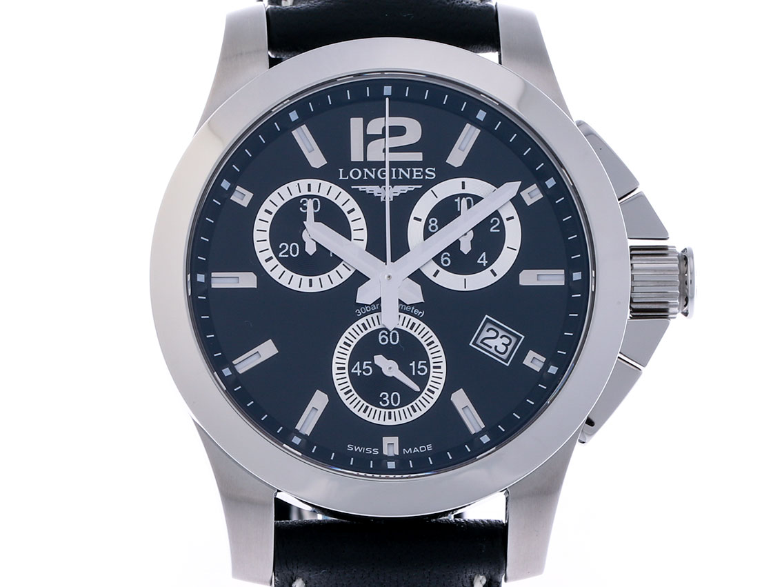 Longines Conquest Stahl Quarz Chronograph 35mm Ref.L3279.4593