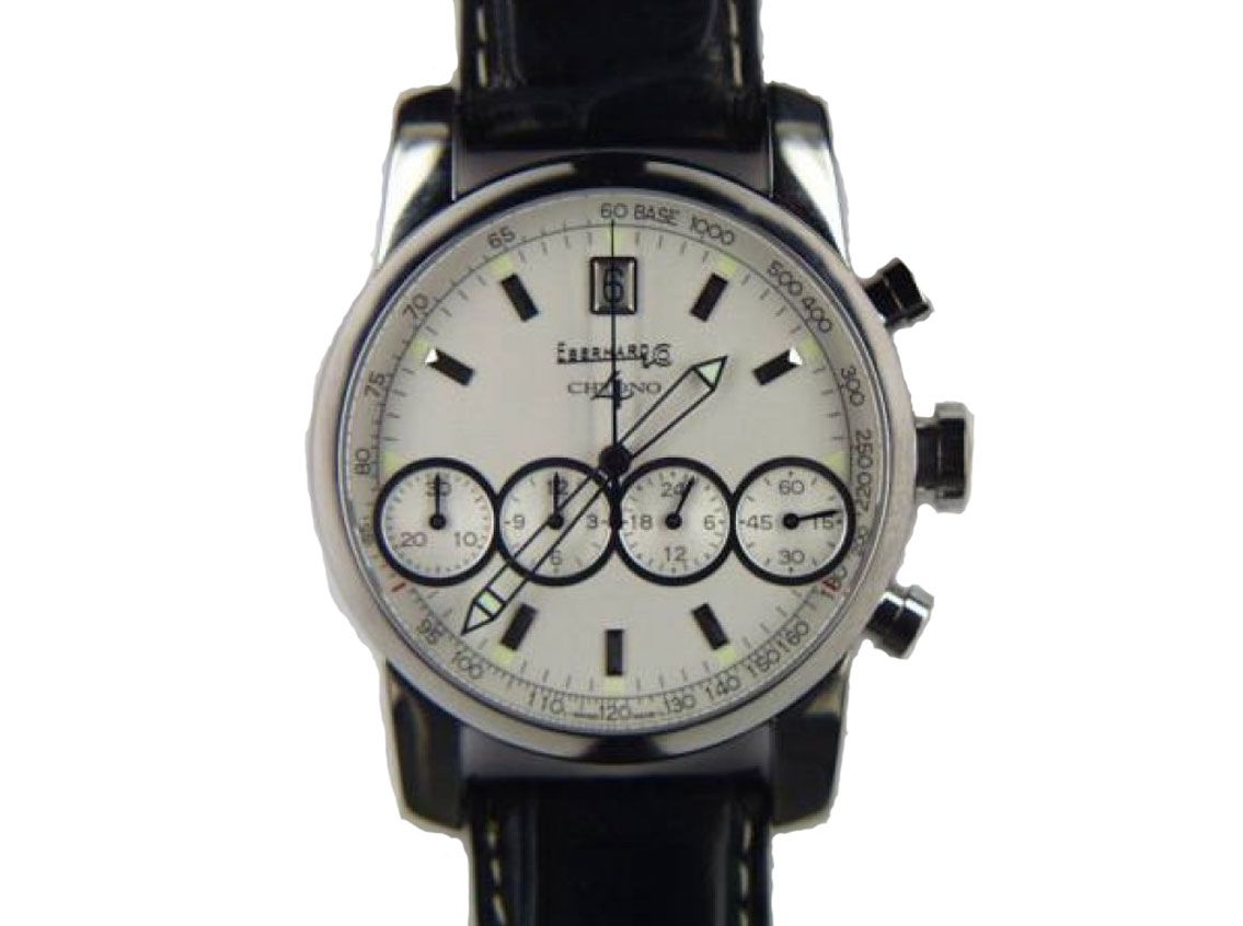 Eberhard & Co Chrono 4 Stahl Armband Leder 40mm Neu