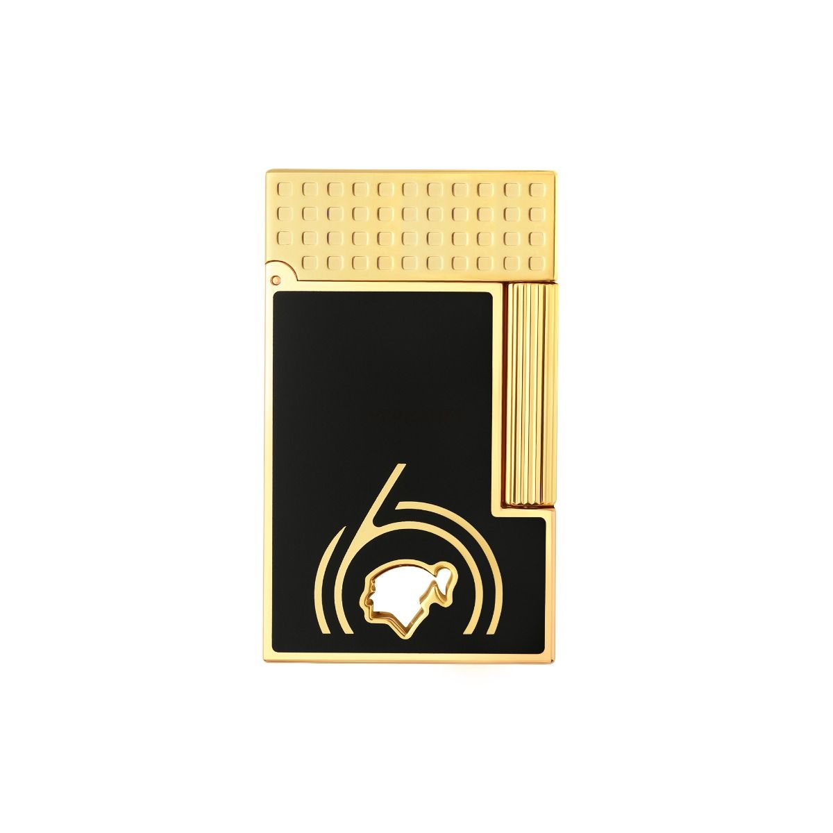 S.T. Dupont Feuerzeug Line 2 Cohiba 60 Schwarz Gelbgold Ref.016472N Full Set