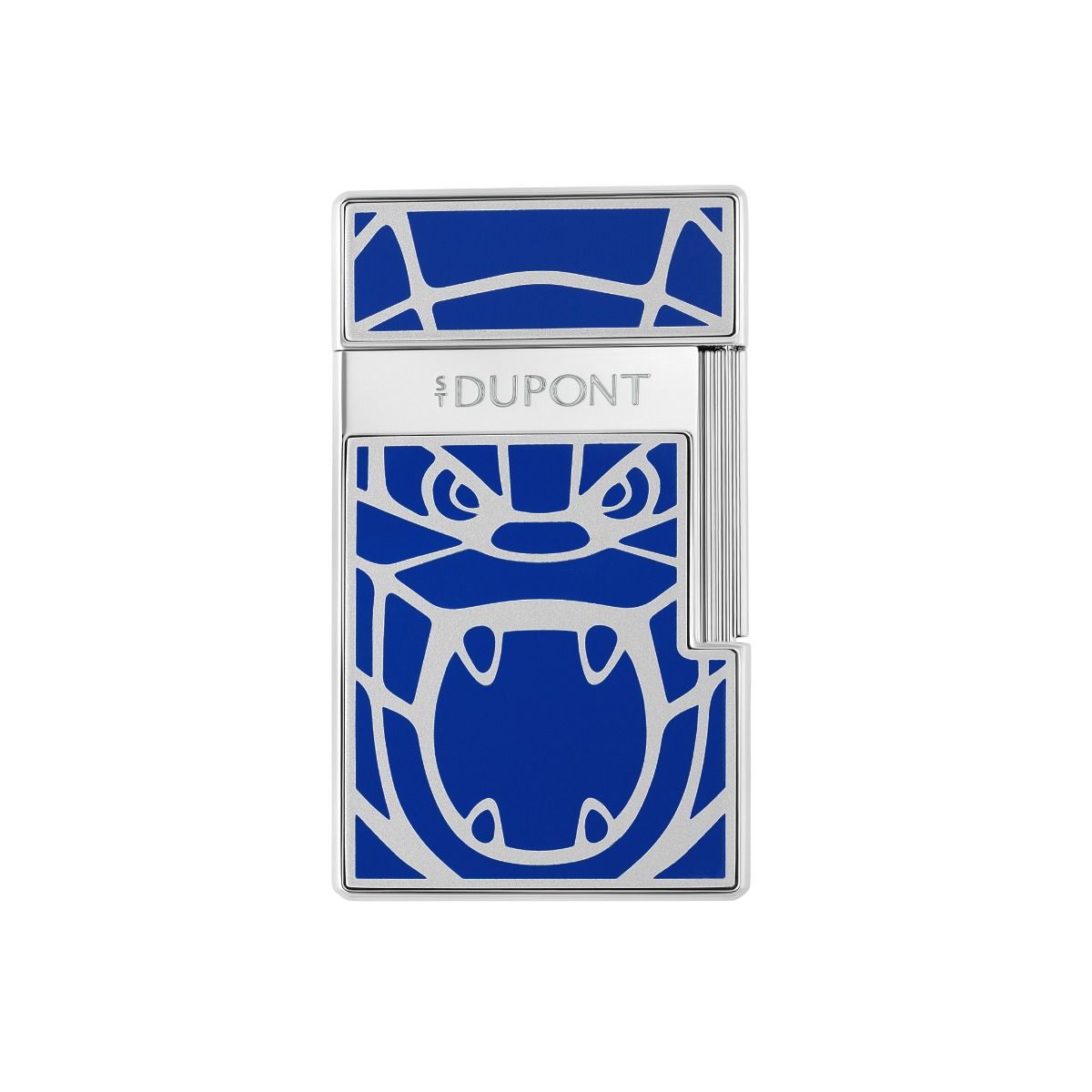 S.T. Dupont Feuerzeug Biggy Orlinski Blue Chrome Ref.025064 Full Set