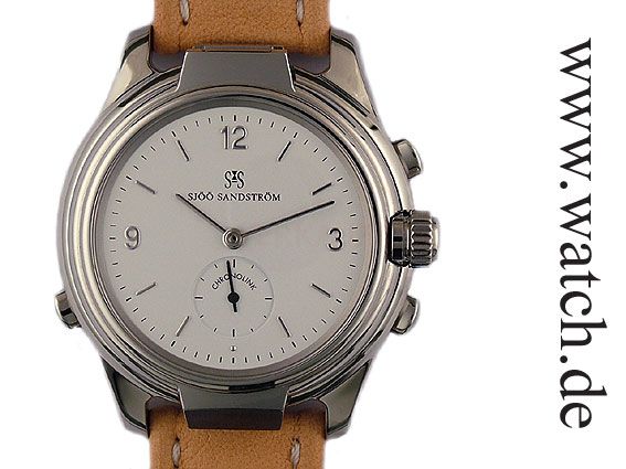 Sjöö Sandström Swedish Blonde Worldtimer UTC Chronometer 40mm UVP 4030.- N E U