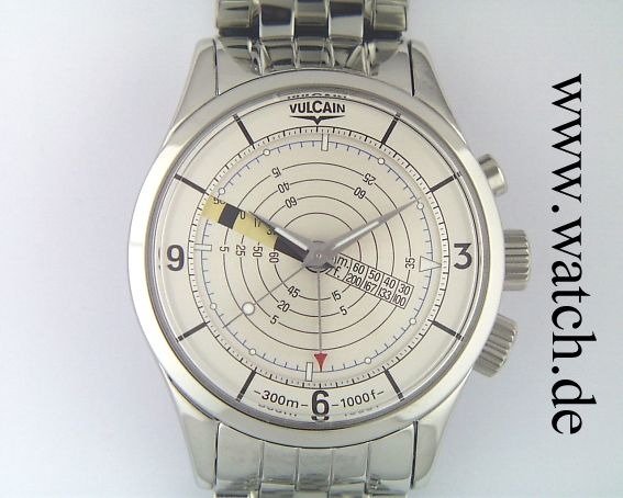 Vulcain Nautical Taucheruhr mit Wecker Handaufzug 42mm Neu