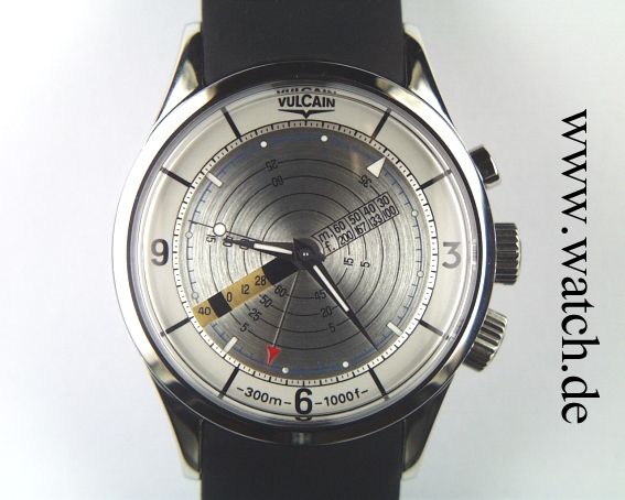 Vulcain Nautical Taucheruhr mit Wecker 42mm UVP 2990.- N E U