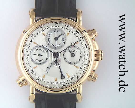 Paul Picot Technicum Schleppzeiger Chronograph Roségold 40mm Neu