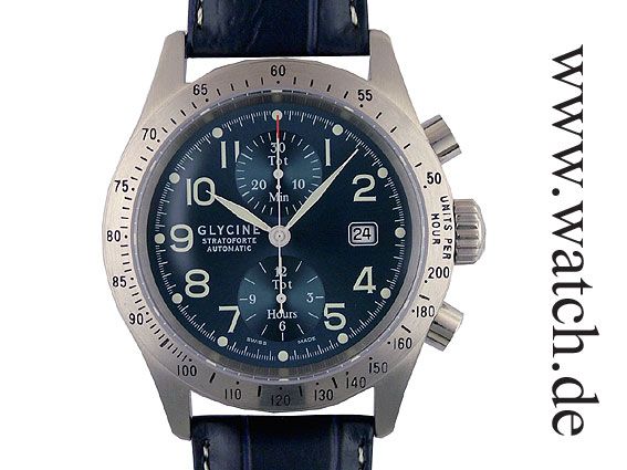 Glycine Stratoforte Chronograph Automatic 46mm UVP 1580.- N E U