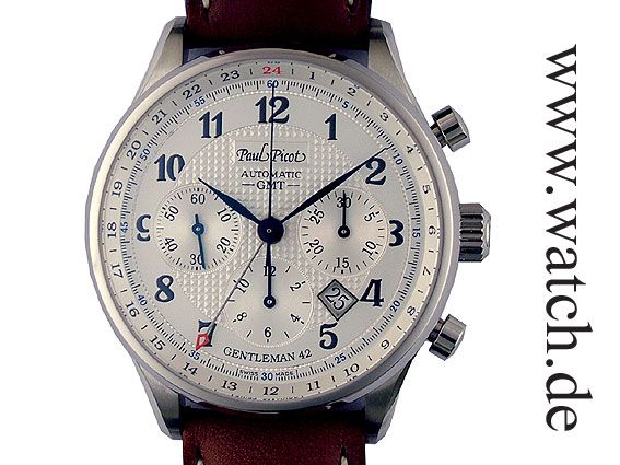 Paul Picot Gentleman Chronograph GMT 42mm Neu