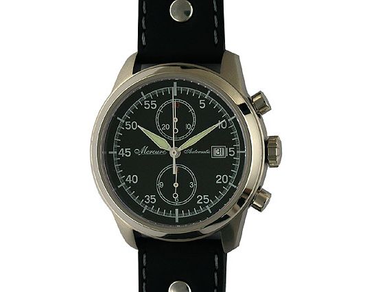 Mercure Rallytimer Black Automatik Chronograph 44mm UVP 990.- N E U