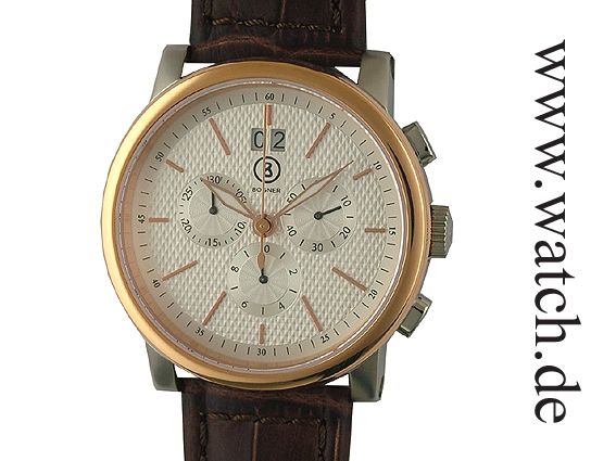 Bogner Arvid Big Date Chronograph 42mm UVP 365.- N E U