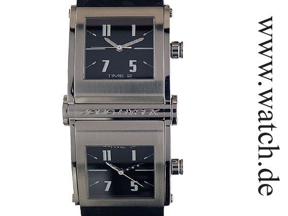 Jorg Hysek X Ray Kilda Dual Time 55x32mm UVP 5480.- CHF, SEHR GUTER ZUSTAND