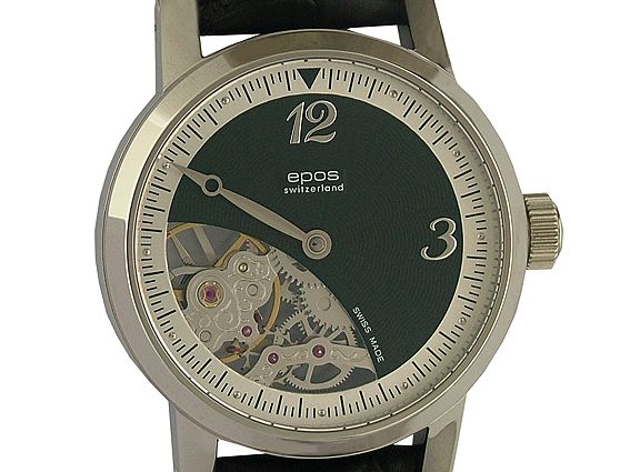 Epos Sophistiquée Einzeigeruhr Handaufzug 41mm UVP 795.- N E U