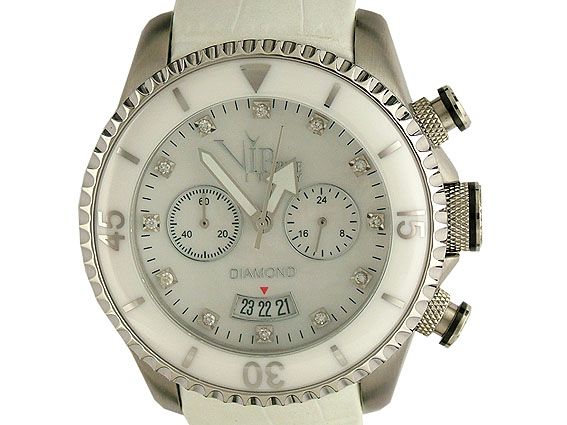 V.I.P. Time Italy Chronograph Diamond Perlmutt 44mm UVP 699.- N E U