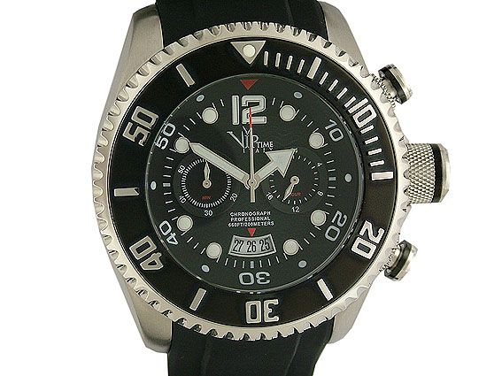 V.I.P. Time Italy Chronograph Professional 50mm UVP 379.- N E U