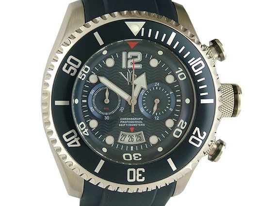 V.I.P. Time Italy Chronograph Professional 50mm UVP 379.- N E U