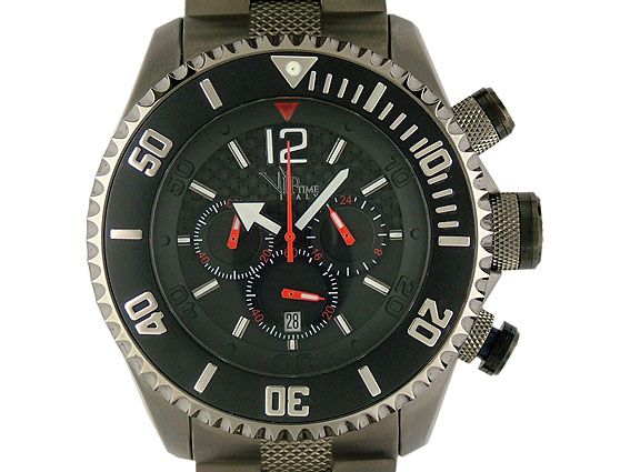 V.I.P. Time Italy Chronograph Titan 50mm UVP 399.- N E U