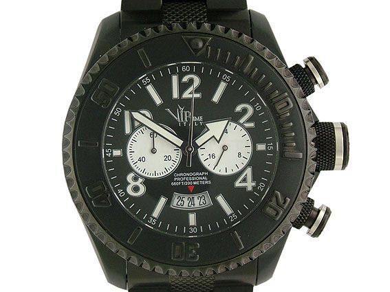 V.I.P. Time Italy Chronograph Professional 50mm UVP 399.- N E U