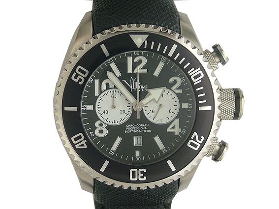 V.I.P Time Italy Magnum Chonograph 50mm Neu