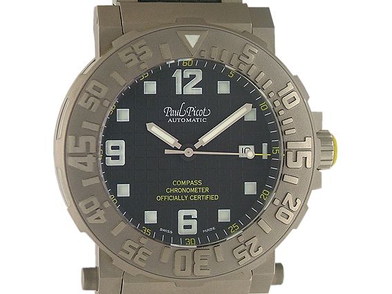 Paul Picot C-Type Compass Chronometer Titan Limitiert 46mm Neu