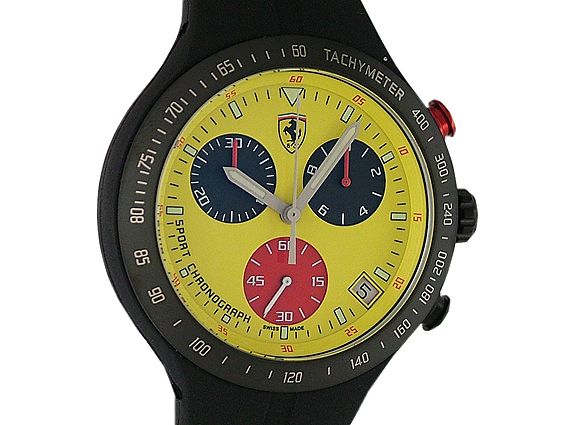 Ferrari O R I G I N A L Pit Crew Chronograph Titan 42mm UVP 435,- Neu