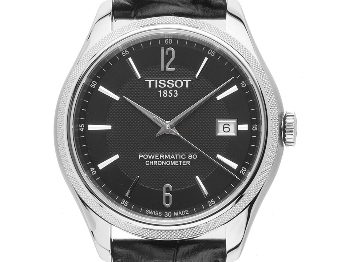 Tissot Ballade Powermatic 80 Stahl Automatik Armband Leder 40mm Box&Pap. Full Set Ungetragen mit Zertifikat über 890,-€