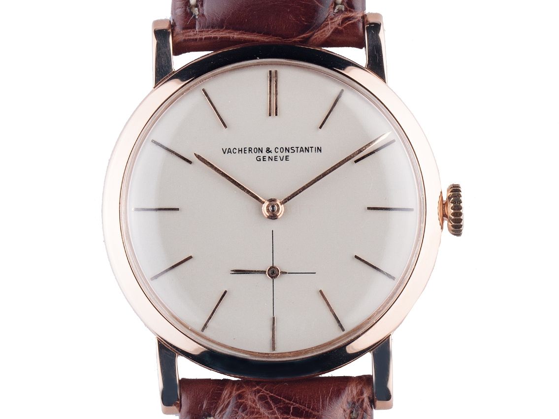 Vacheron Constantin Classic kleine Sekunde Roségold Handaufzug Armband Leder 32mm Ref.330682 Vintage Bj.1957 orig. Box wie Neu mit Zerifikat über 19.500,-€