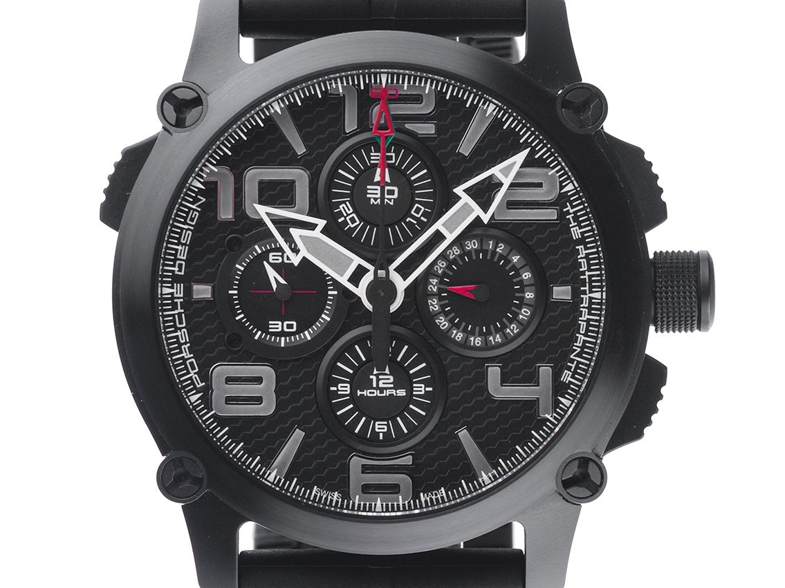 Porsche Design Indicator P 6920 Rattrapante Titan PVD Automatik Chronograph Armband Kautschuk Limitiert 45mm Box&Pap. Full Set wie Neu mit Zertifikat über 23.960,-€