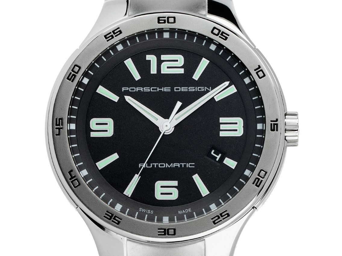 Porsche Design Flat Six Stahl Automatik Armband Stahl 44mm Ref.P'6310 Vintage Bj.2010 orig. Box mit Zertifikat über 1.900,-€ 