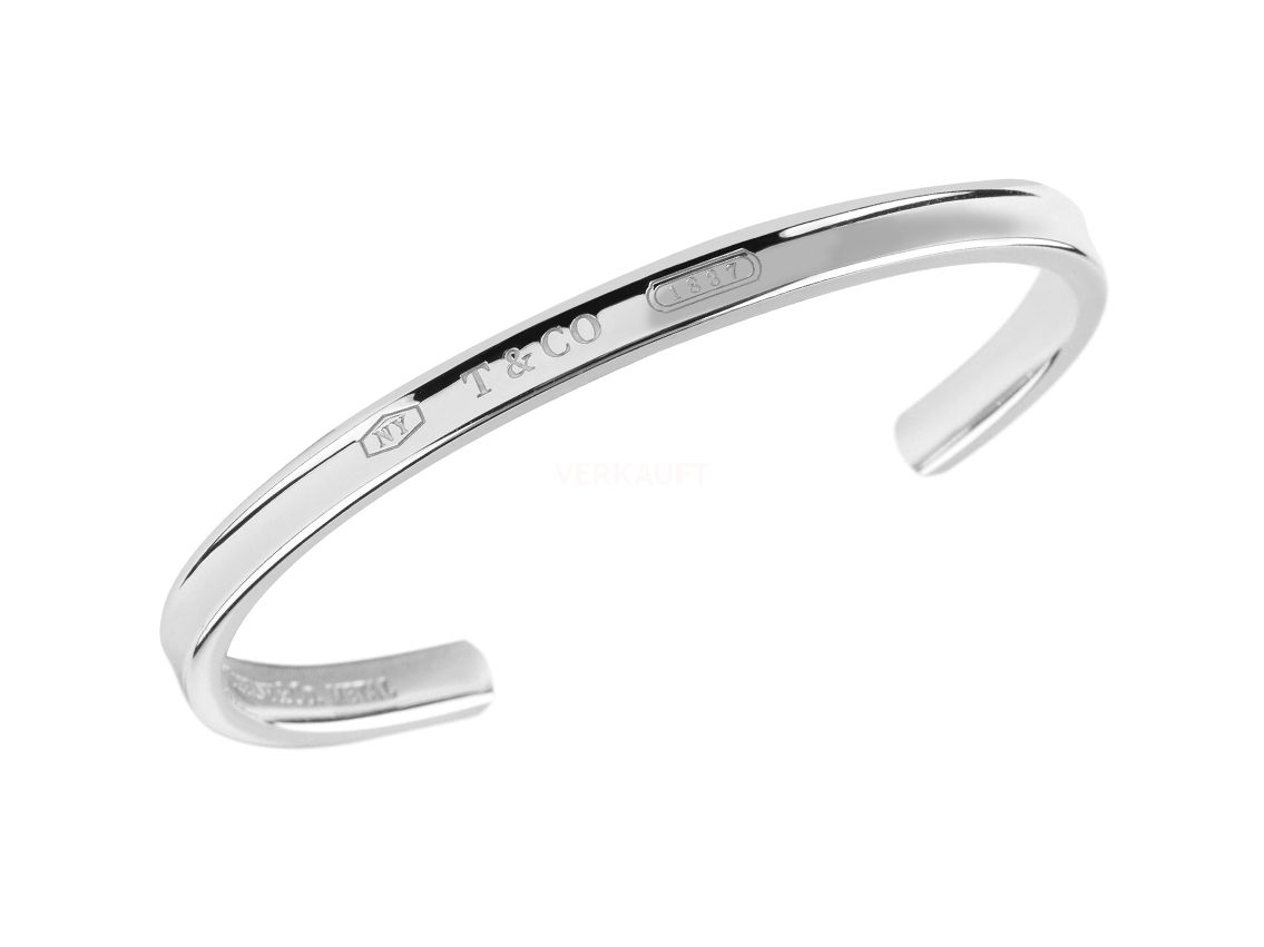 Tiffany & Co Armreif Medium 925 Sterling Silber 180mm Ref.1837 orig.Box Ungetragen mit Zertifikat über 350,-€