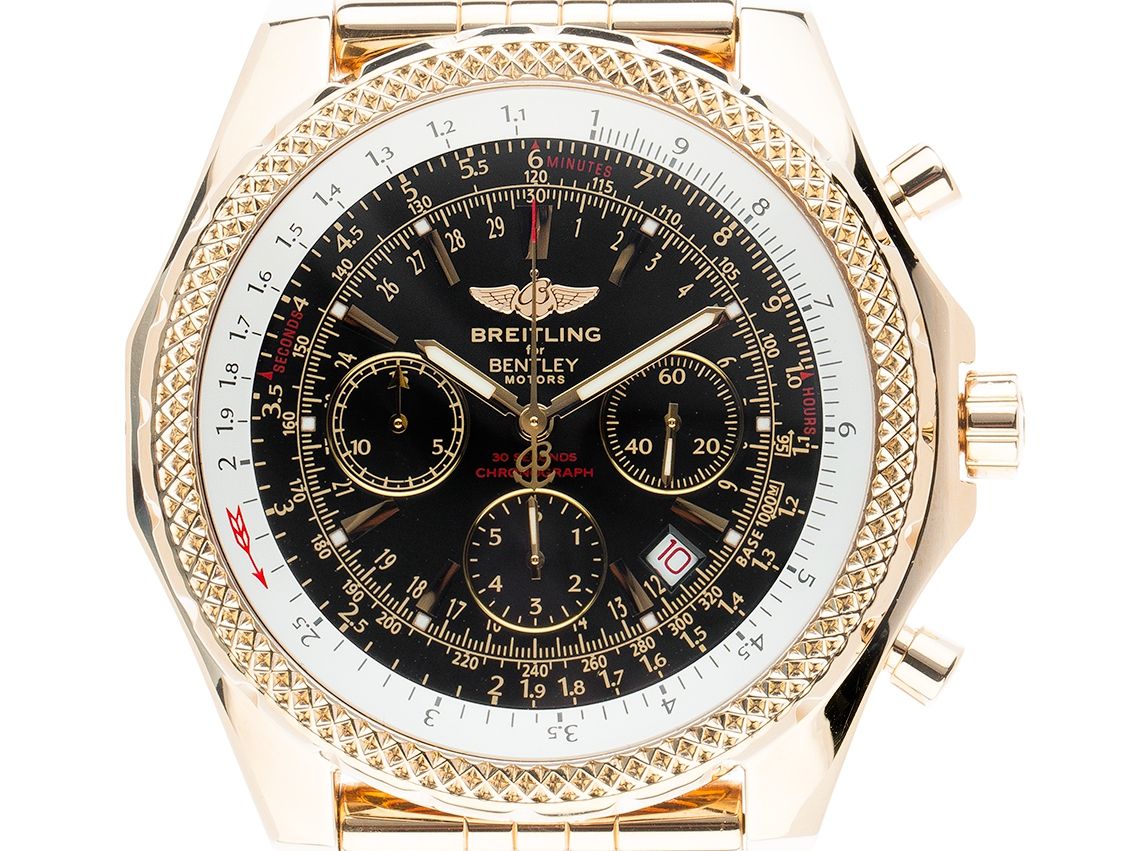 Breitling for Bentley Motors Special Edition 18kt Gelbgold Automatik Chronograph Armband 18kt Gelbgold 48mm Ref.K25362 Vintage Bj.2004 Box&Pap. Full Set wie Neu mit Zertifikat über 39.000,-€