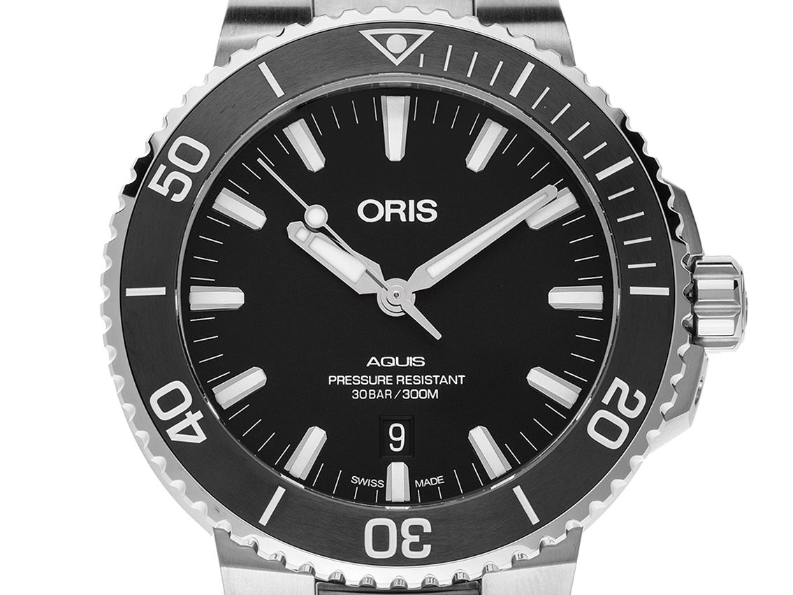 Oris Aquis Date Ref.01 733 7730 4154 2022 original Box Ungetragen
