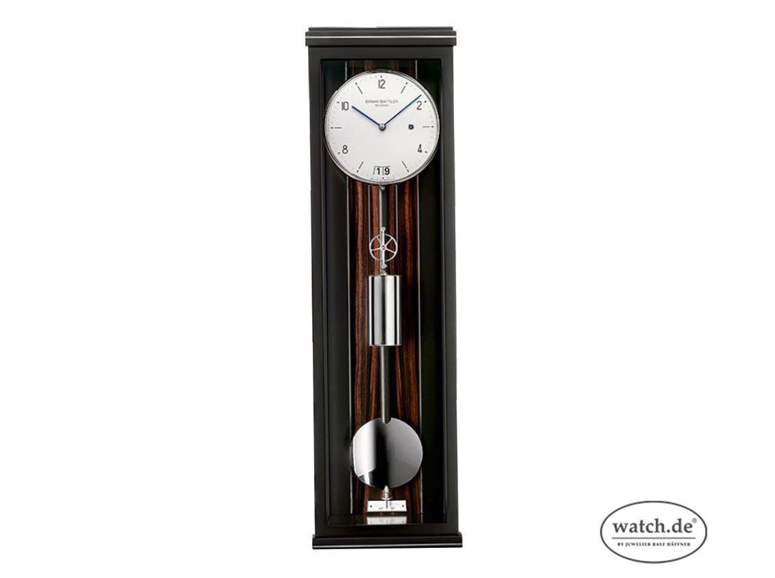 Erwin Sattler Classica D70M Seilzug Regulator Stand-Wanduhr Black Markassar 30 Tage Gangreserve Großdatum 70x20,5x10cm Bj.2016 Box&Pap. Full Set wie Neu mit Zertifikat über 10.400,-€