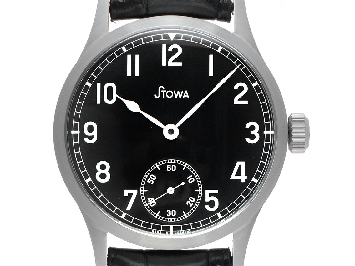 Stowa Marine Original Sonderserie Stahl Handaufzug Armband Leder 41mm Vintage Bj.2012 Box&Pap. Full Set wie Neu mit Zertifikat über 1.380,-€