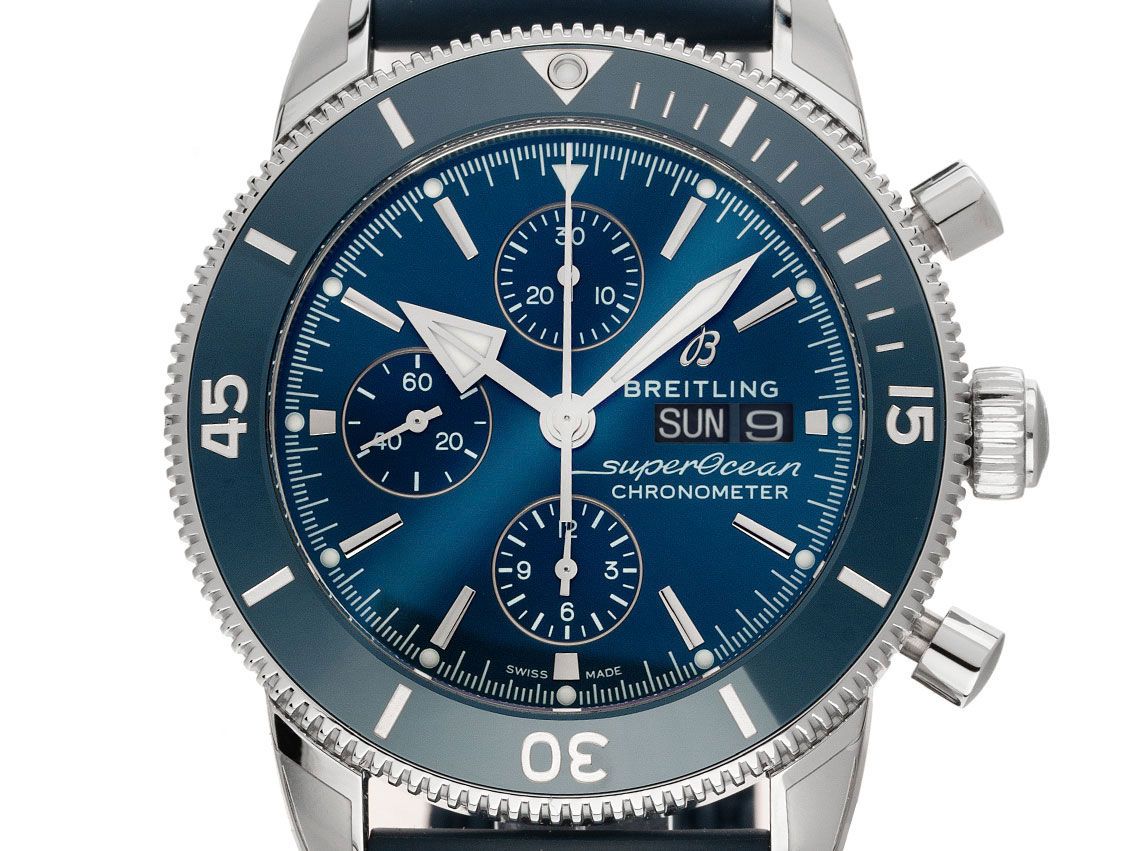 Breitling Superocean Heritage II – Orologio Subacqueo Automatico Con Cronografo, Quadrante Blu, Cassa Da 44mm, Ideale Per Uomini