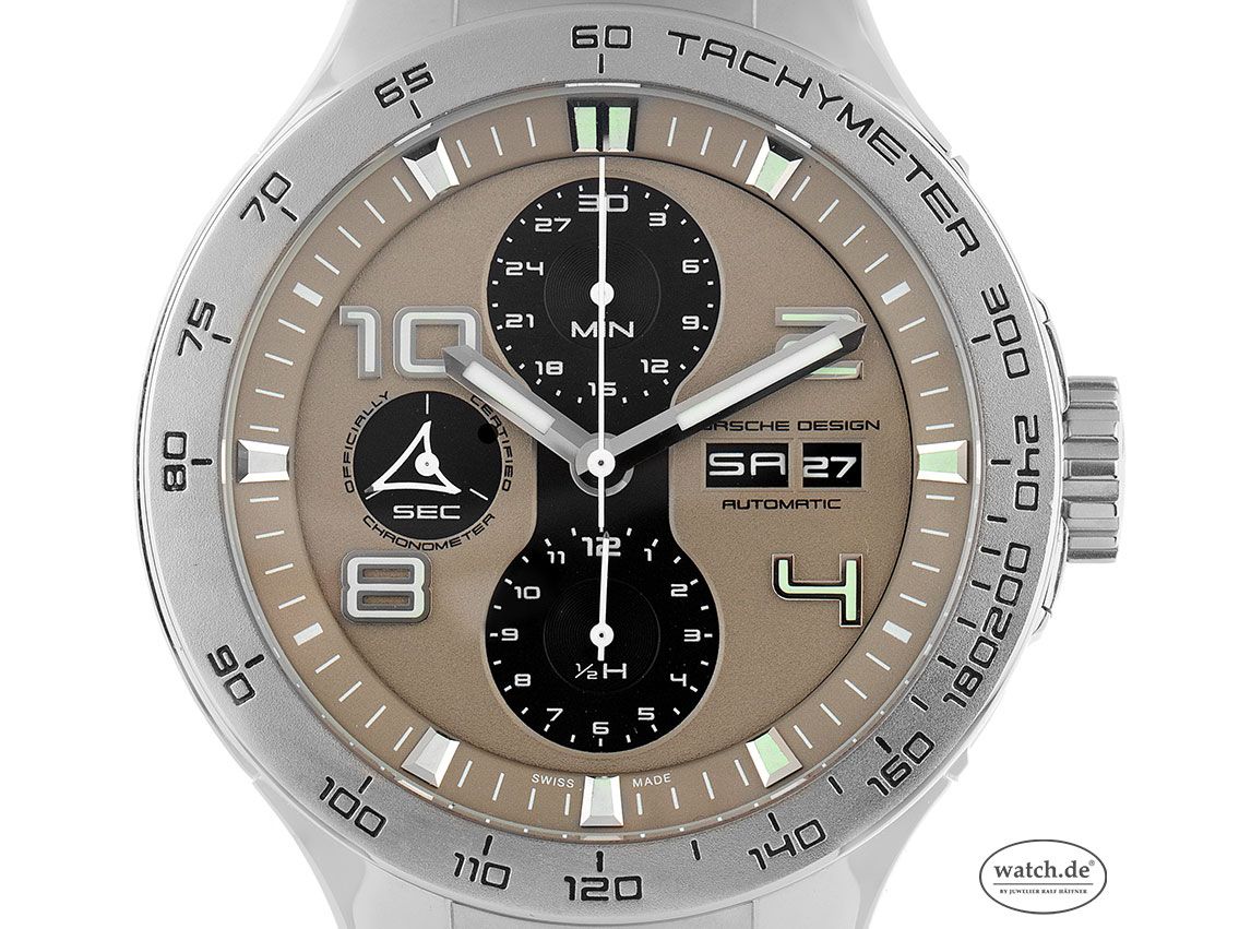 Porsche Design P`6340 Stahl Automatik Chronograph Armband Stahl 45mm Ref.P6340 Vintage Bj.2009 Box&Pap. Full Set wie Neu mit Zertifikat über 3.800,-€