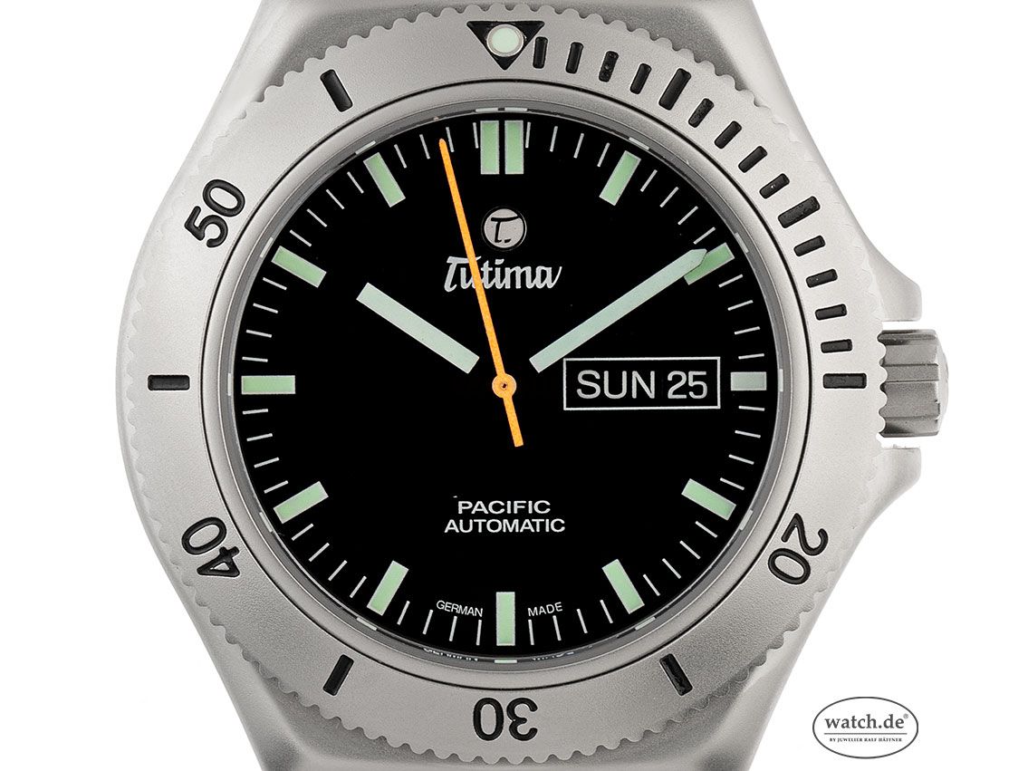 Tutima Pacific Stahl Automatik Armband Stahl 42mm Ref.677-01 Bj.2019 Box&Pap. Full Set Ungetragen mit Zertifikat über 948,-€
