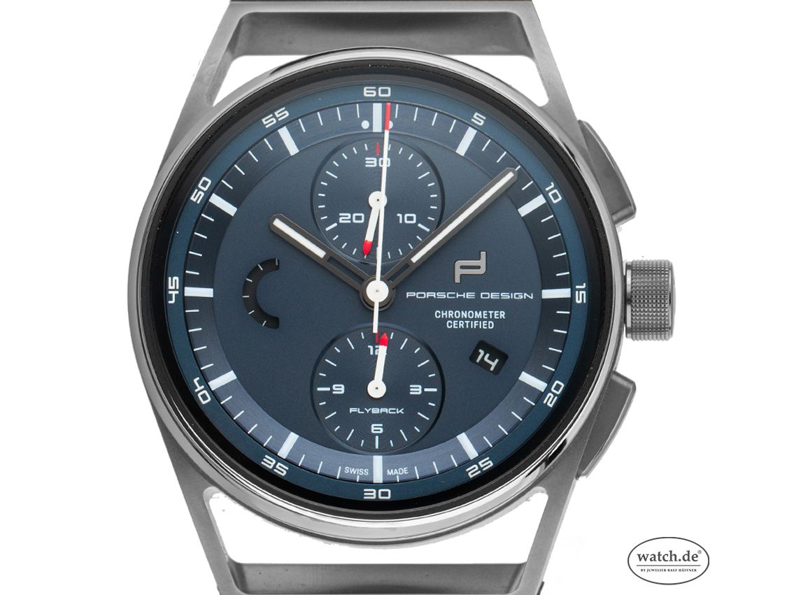 Porsche Design 1919 Chronotimer Titan Automatik Chronograph Flyback Armband Leder 42mm Bj.2020 Box&Pap. Full Set Ungetragen mit Zertifikat über 7.800,-€ 
