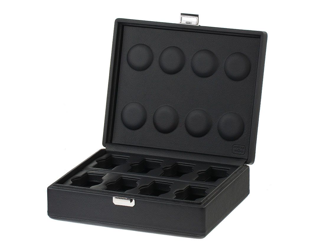 Scatola del Tempo Uhrenbox 8 Stück Leder 305x255x90mm Neu