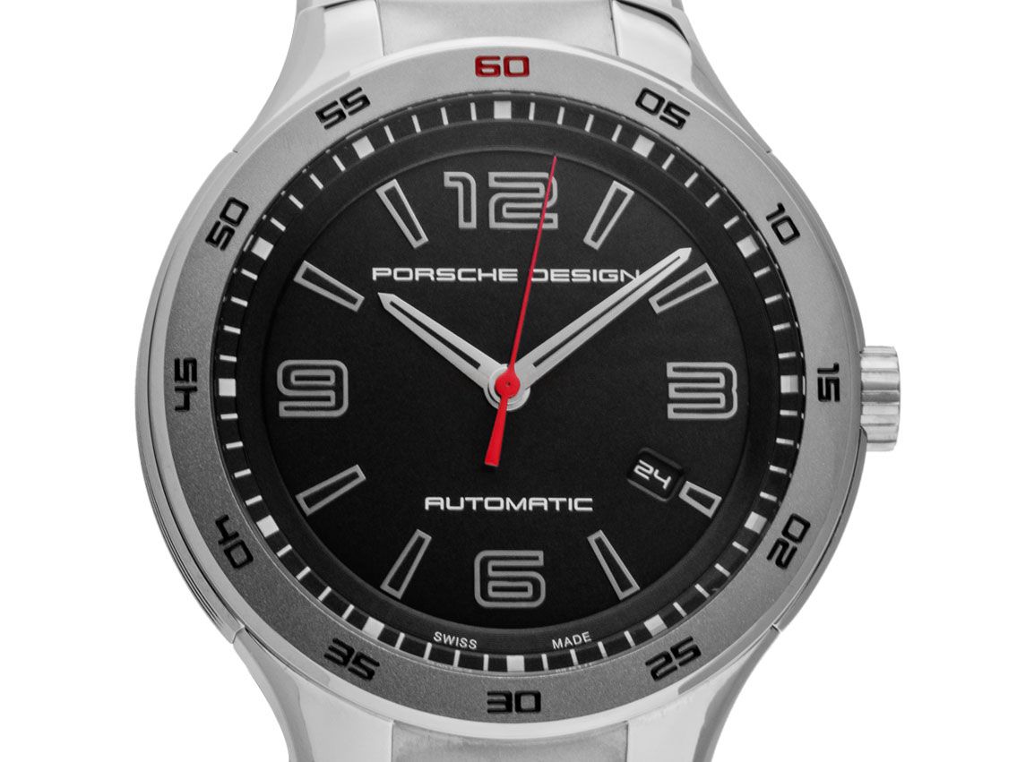 Porsche Design Flat Six Stahl Automatik Armband Stahl 44mm Ref.P'6310 Box wie Neu
